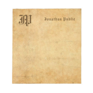 Bloco De Notas Modelo de Elegância de Texto Elegante para Monogra