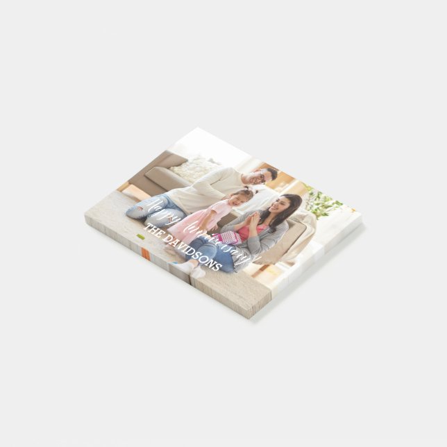 Bloco De Notas Modelo de Foto Personalizada para Qualquer Evento  (Inclinado)