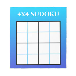 Bloco De Notas Modelo de Grade Sudoku com Gradação de Ombro Azul