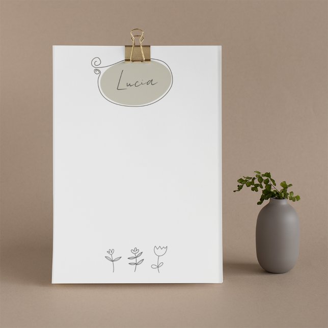 Bloco De Notas Modelo de Notas Pós-it® das Portas Desenhadas Mão (Criador carregado)