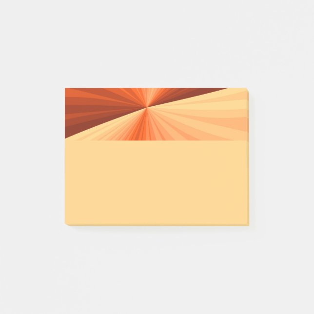 Bloco De Notas Modern Abstract Orange Red Vanilla Graphic Fractal (Frente)