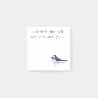 Bloco De Notas Modern Birds...A little birdie told me