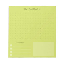 Bloco De Notas Modern Cheerful Brain Dump (Editable Text)