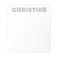Modern Cute Mint Green Magenta Pink Kids Teacher