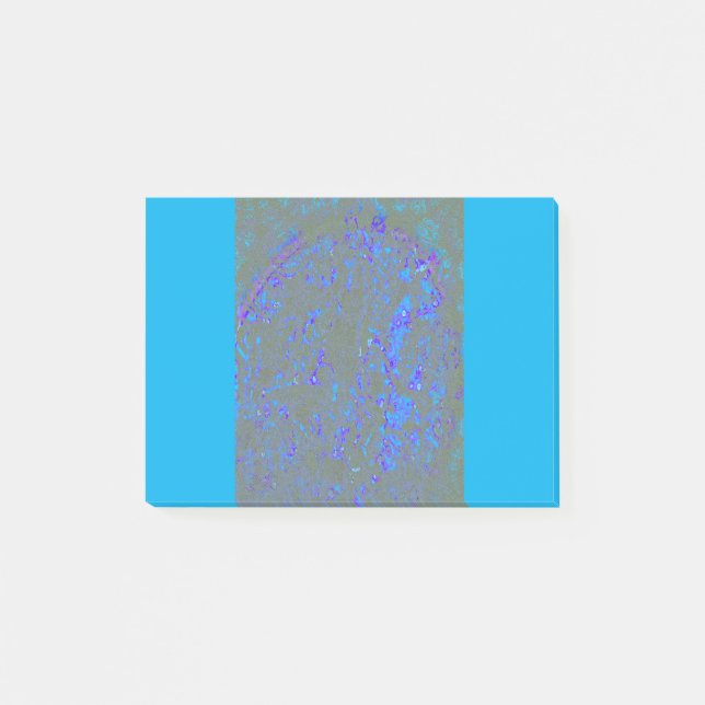 Bloco De Notas Modern_elegante_oArte abstrata_BLUE (Frente)