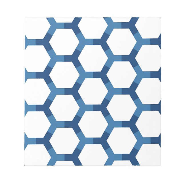 Bloco De Notas Modern Geometric Hexagon Pattern (Frente)