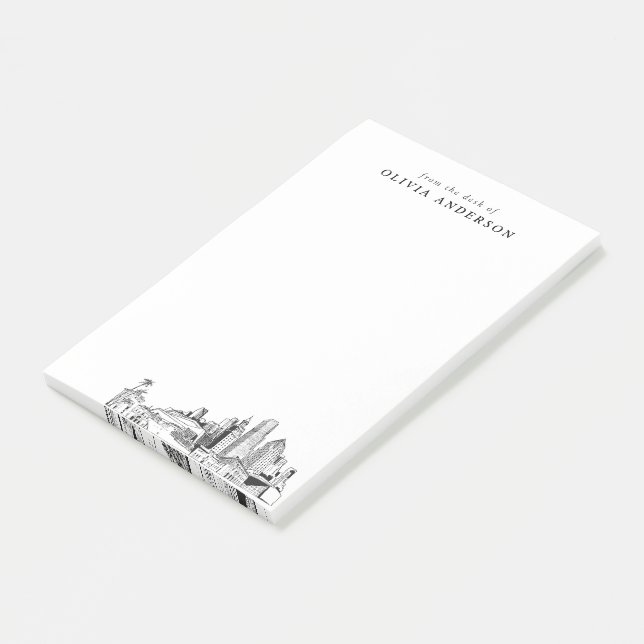 Bloco De Notas Modern Miami Professional Gift Personalizado (Inclinado)