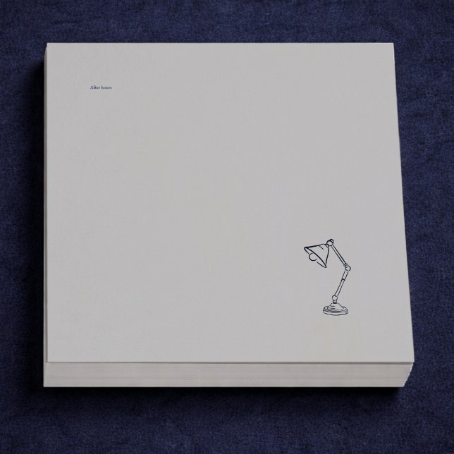 Bloco De Notas Modern Nocturnal Scholar Aesthetic/Night Lamp (Criador carregado)