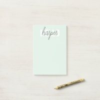 Modern Pastel Mint Hello E Você Nome