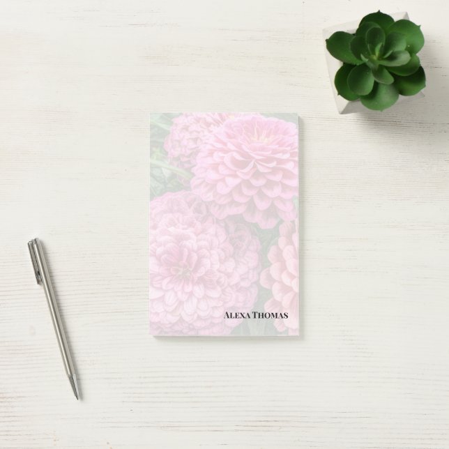 Bloco De Notas Modern Pink Dahlias (Escritótio)