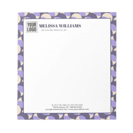 Bloco De Notas Modern Retro Lavender Geometric Notepad