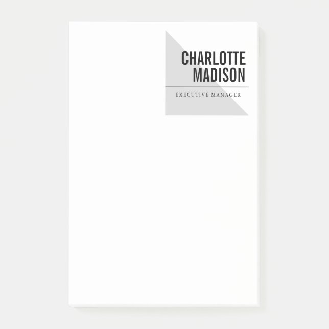 Bloco De Notas Modern Simple Trendy Minimalist Plain (Frente)