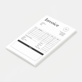 Bloco De Notas Modern Small Business Invoice Sales Receipt