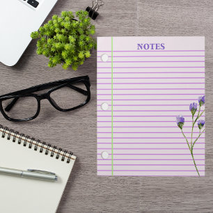 Bloco De Notas Modern Stylish Boho Floral