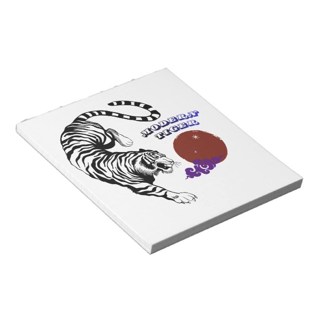 Bloco De Notas Modern Tiger Graphic Art (Inclinado)