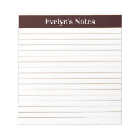 Modern Trendy Chocolate Brown Script Large Impress