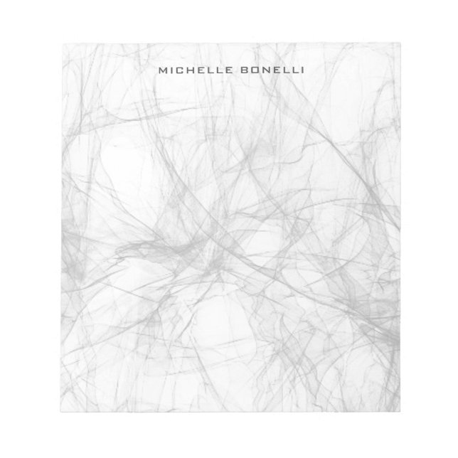 Bloco De Notas Moderna Cinza Simples e Simples Profissional (Frente)