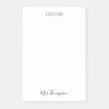 Moderna Uma Nota Do Nome Do Professor Posta As Not