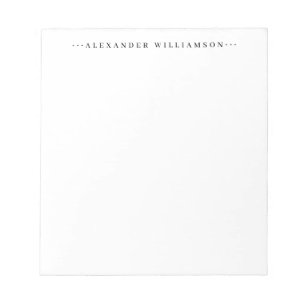 Bloco De Notas Moderno Clássico Mínimo de Pontos Básicos Profissi