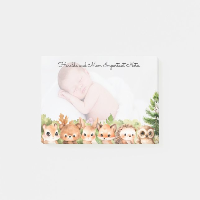 Bloco De Notas Moderno de Fotografias Personalizadas (Frente)