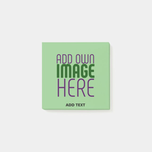 BLOCO DE NOTAS MODERNO EDITABLE MINT GREEN IMAGE MODELO (Frente)