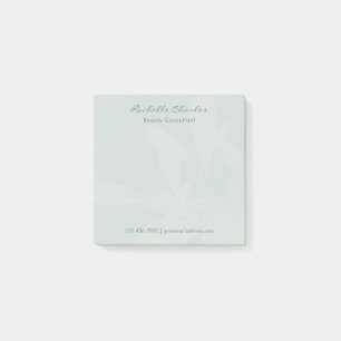 Bloco De Notas Moderno Elegante Rótulo Verde Personalizado de Neg