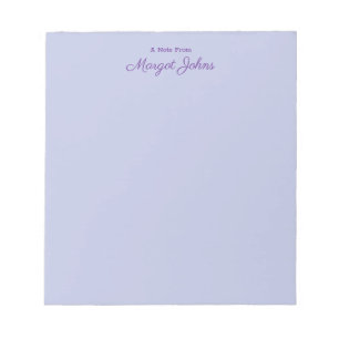 Bloco De Notas Moderno Elegante Simples Elegante Roxo