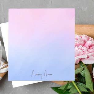 Bloco De Notas Moderno Fofo Moderno Elegante Roxo Rosa Azul