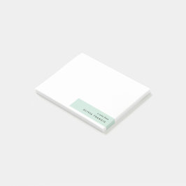Bloco De Notas Moderno Minimalista Mint Green Pastel