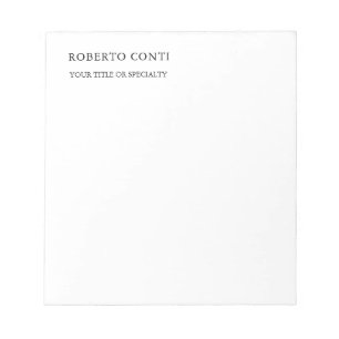 Bloco De Notas Moderno Minimalista Simples Único