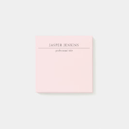 Bloco De Notas Moderno Mínimo Rosa Simples