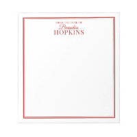 Moderno simples da mesa do vermelho-script