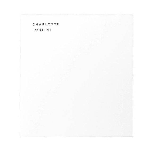 Bloco De Notas Moderno Simples Moderno Minimalista  (Frente)