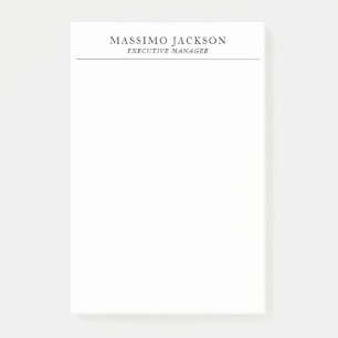 Bloco De Notas Moderno Simples Preto e Branco Profissional Tendên
