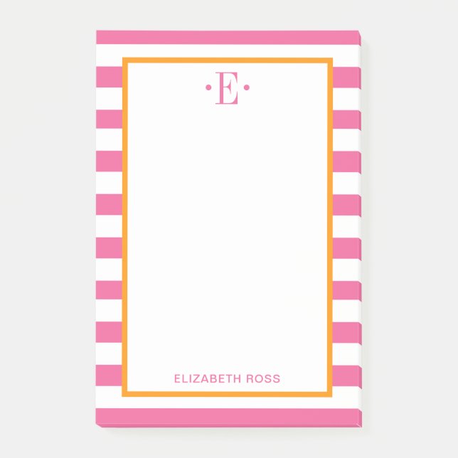 Bloco De Notas Moderno Striped (Frente)