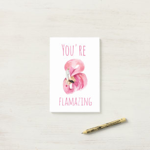 Bloco De Notas Moderno Você É Uma Beleza Incrível Flamingo Ros