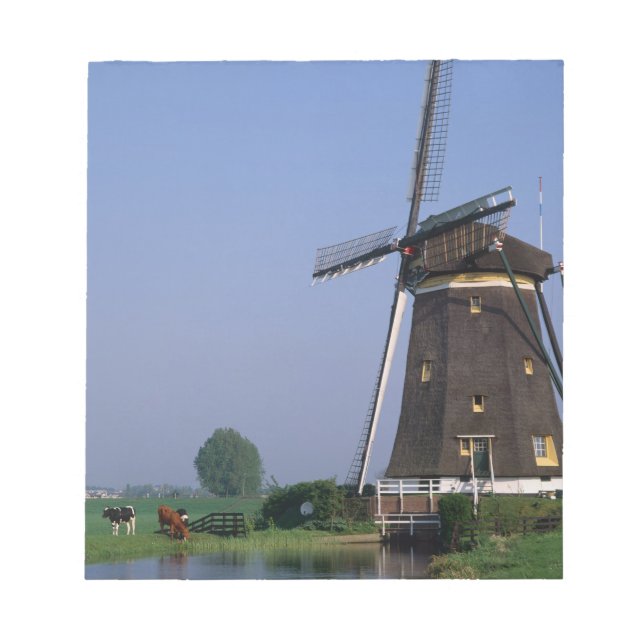 Bloco De Notas Moinhos de vento, Leidschendam, Holanda (Frente)