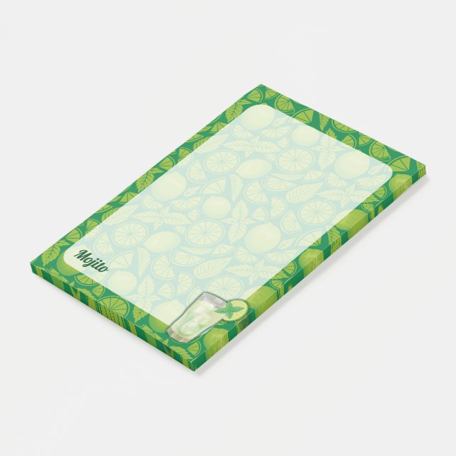 Bloco De Notas Mojito Cocktail (Inclinado)