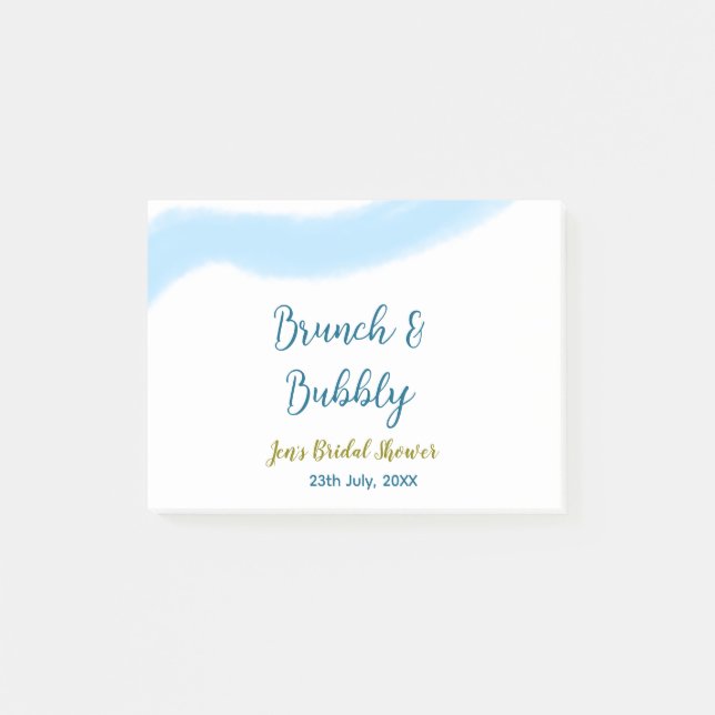 Bloco De Notas Molas de água do ouro azul, borbulhante e picante (Frente)