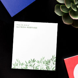 Bloco De Notas Mole de verde da mesa do