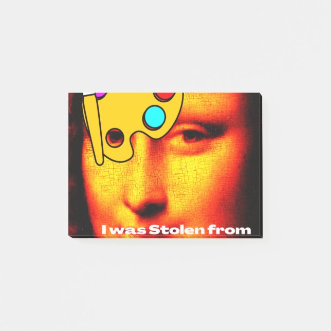 Bloco De Notas mona lisa painting story (Frente)
