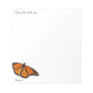 Bloco De Notas Monarch Butterfly "Da mesa de..." Blocos de Notas