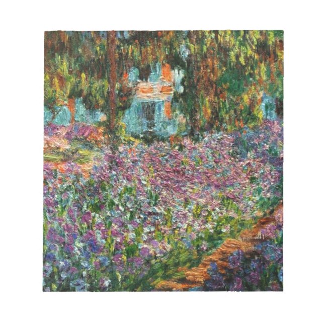 Bloco De Notas Monet The Artist Garden at Giverny (Frente)