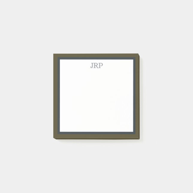 Bloco De Notas Monogram Post-It Notes (Frente)