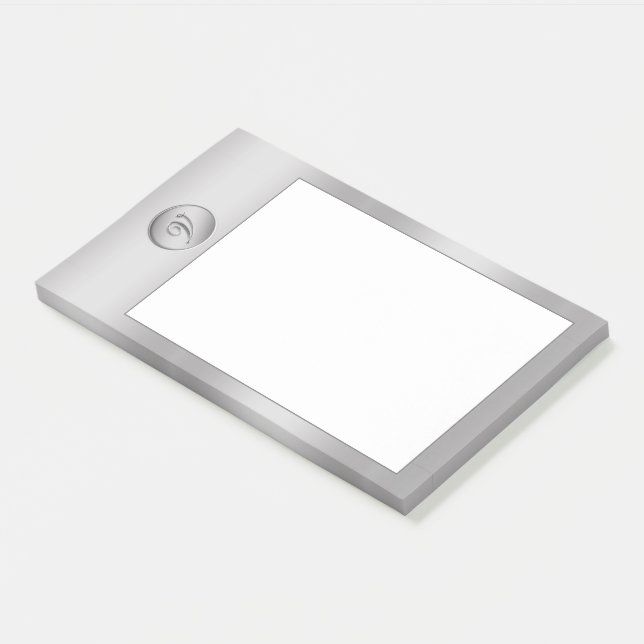 Bloco De Notas Monograma da letra V (Inclinado)