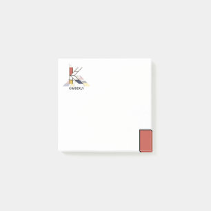 Bloco De Notas Monograma de Arte Moderna. Letra K