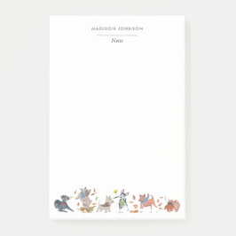 Bloco De Notas Monograma de cães de raça branca