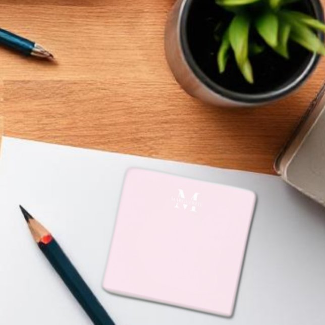 Bloco De Notas Monograma de Nome Personalizado (Criador carregado)