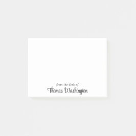 Bloco De Notas Monograma de Script na moda