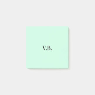 Bloco De Notas Monograma de texto de adição de nome de cor sólida